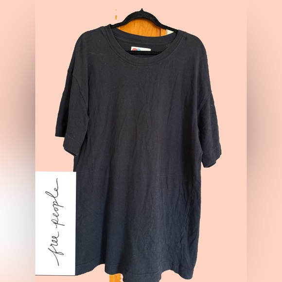 Free People black beachy tunic dress - Picture 1 of 4